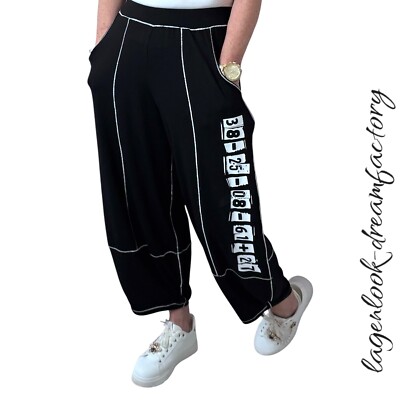 Myo Oversized Balloon Pants With Contrast Seams Sizes M-L-XL-XXL-XXXL-4XL