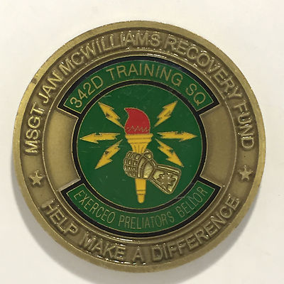 B22 342nd Training Squadron MSGT Jan McWilliams Team Lackland AFB Challenge Coin