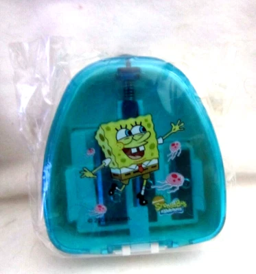 Unisex SpongeBob SquarePants Teal Color Character Reusable Pencil Sharpner-New! - Picture 1 of 1