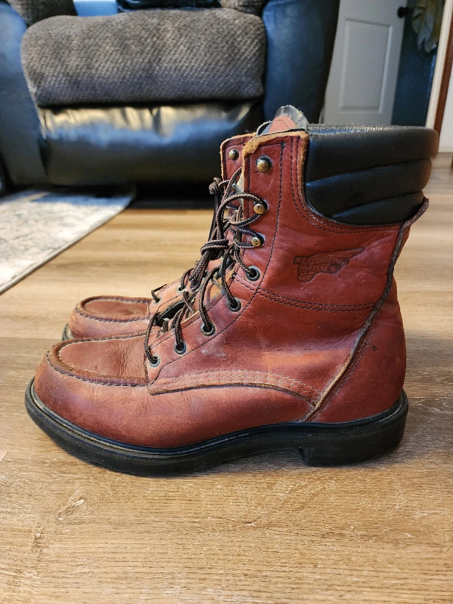 Red Wing 402 Moc Toe Boots sz MENS 9.5 MADE IN USA work grunge fashion