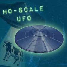 UFO Flying Saucer Alien Space Ship - HO Scale - 1:87 - Made in the USA Area 51