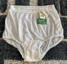 Vtg NOS Women  s Brief Underwear CAROLE Flattering Fit Undies Sz 6 Cotton Lining