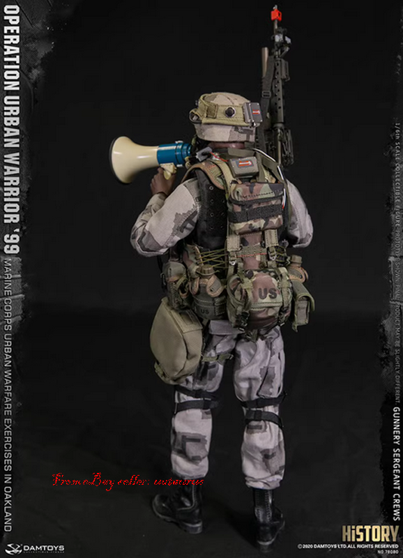 ミリタリー DAMTOYS MARINE CORPS GUNNERY SERGEANT DAMTOYS Marine Corps Gunnery Sergeant Crews Urban Warfare 1/6
