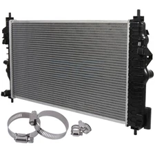 For 2010-2017 Chevy Cruze 4-Door l4 Radiator w/ Universal Oil Hose Clamps Kit