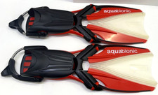 Beuchat Aquabionic Warp 1 Adjustable Open Heel Diving Fins-Size L -XL US 10/12