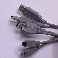 3 Pcs 5 Feet Mini USB To USB 5 Pin Fast Data Sync Lead Charger Camera PC