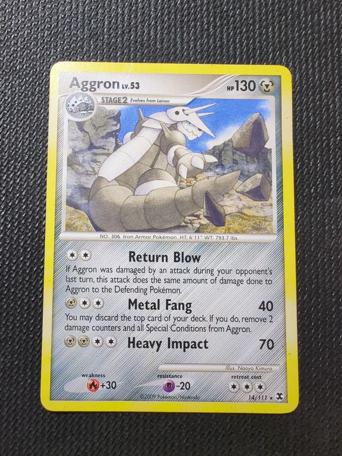 Pokémon TCG Aggron Rising Rivals 14/111 Regular Rare
