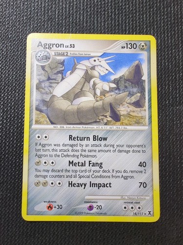 Pokémon TCG Aggron Rising Rivals 14/111 Regular Rare | eBay