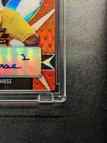 JA'MARR CHASE Rookie Auto 2021 Leaf Valiant Orange Prizm SP /50 RC - 第 5/7 張圖片