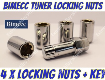 Alloy Wheel Locking Nuts Bimecc Tuner M14x1.5 Honda Legend Lexus Ls460 LX Saab
