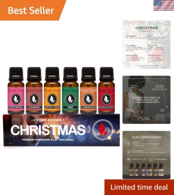 Premium Christmas Fragrance Oil Set - 6 Scents for Diffusers & Candles - 10ML