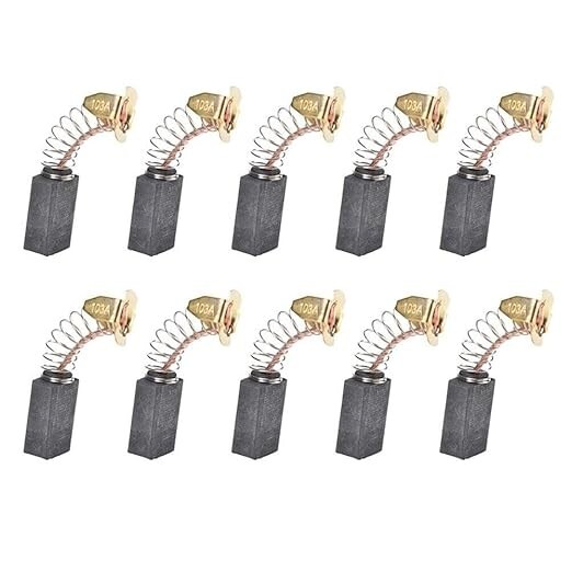 Set Da 10 Spazzole In Carbonio Per Makita: Compatibili Con CB100, CB101, CB103, 114, CB124 E Modelli 181030-1, 191945-4