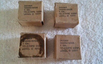 Teletype Corporation Electronic Level C Transistors In Original Boxs ...
