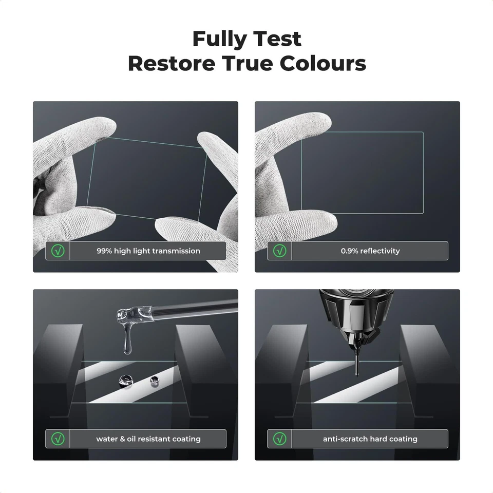 Protector de pantalla de cámara K&F Concept 3x y cubierta de zapata caliente para cámara Ricoh GR III Foto 2 de 4