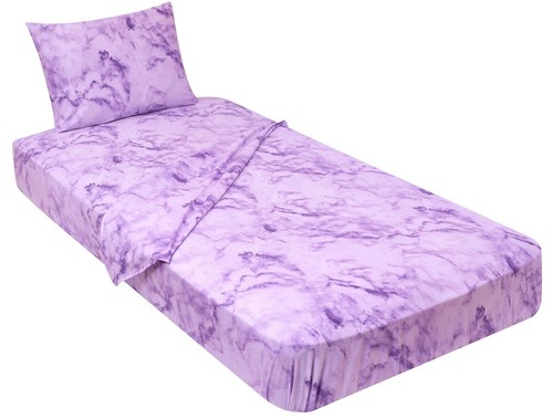 Juego de sábanas de campamento de camiseta de algodón 100 % peinada 1 ajustada/cuna/funda de almohada - Imagen 74 de 75