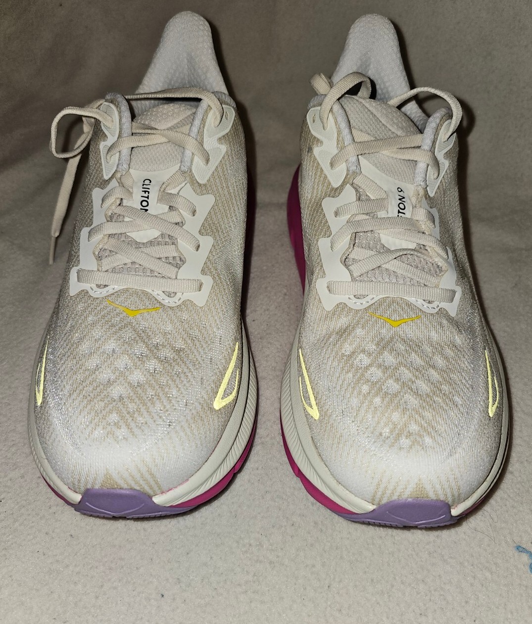 Hoka ONE ONE W Clifton 9 Eggnog/Blanc de Blanc 1127896 EBDB Women's eBay