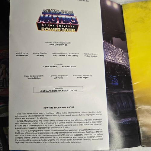 1987 He-Man Masters of the Universe MOTU Power Tour Program w/ spread Edge Wear - Picture 6 of 20