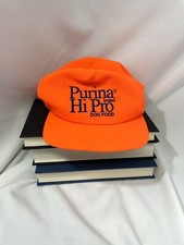VINTAGE PURINA HI PRO DOG FOOD HAT BLAZE Neon ORANGE SNAPBACK USA MADE OS