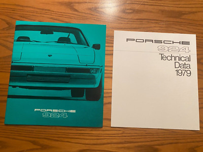 1979 Porsche 924 Premium 36-Page Sales Brochure & 4-Page Technical Data Insert