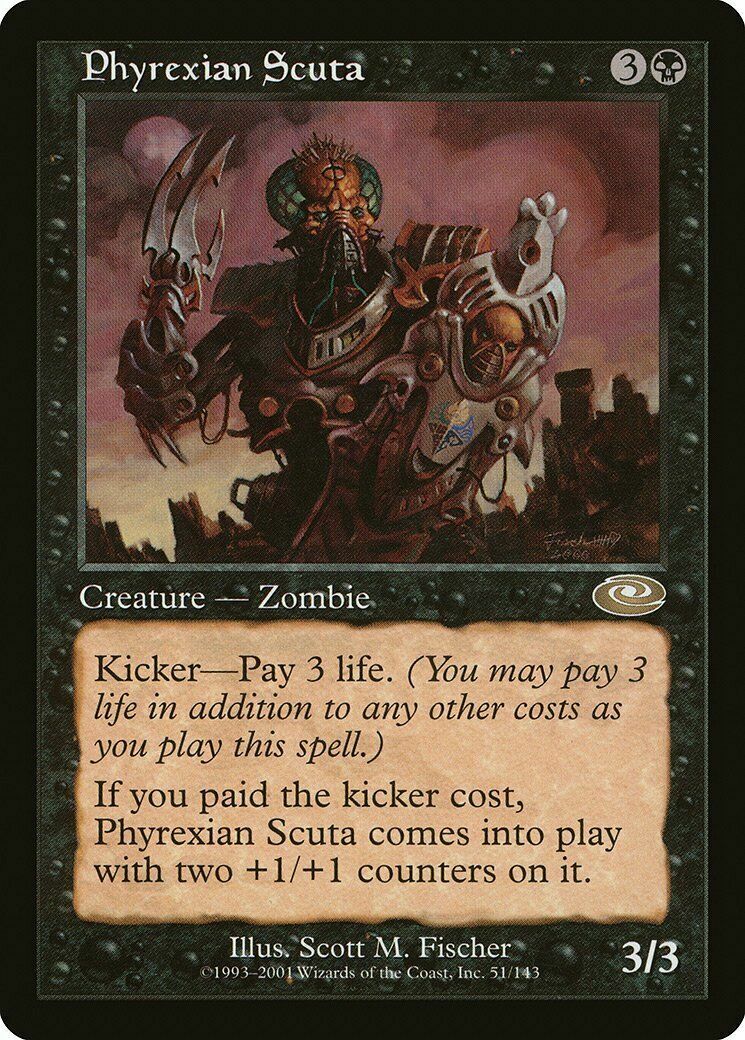 Phyrexian Scuta Planeshift MtG LP to NM