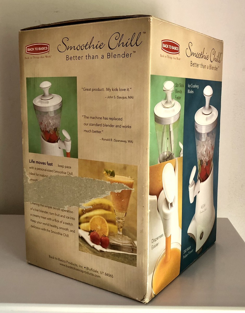 NIB 32oz Back To Basics Smoothie Chill Maker Better Than A Blender