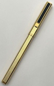 Dunhill Gemline Gold-Plated Barleycorn Pattern w/ Black Clip For Restoration