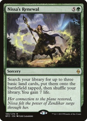 MtG - FOIL Nissa's Renewal - BFZ-EN