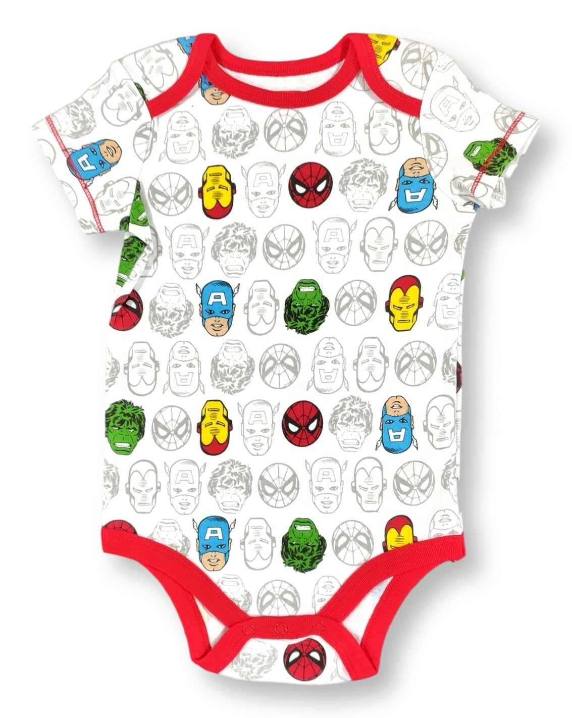Marvel Outfit Baby Boys 24 Months 3-Pack Creeper Bodysuit Costume Hulk Spiderman image 3