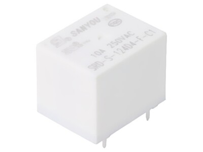 2X SRD-S-124D4-C1 Relais: elektromagnetisch SPDT 10A THT Serie: SRD 100mΩ Sanyou