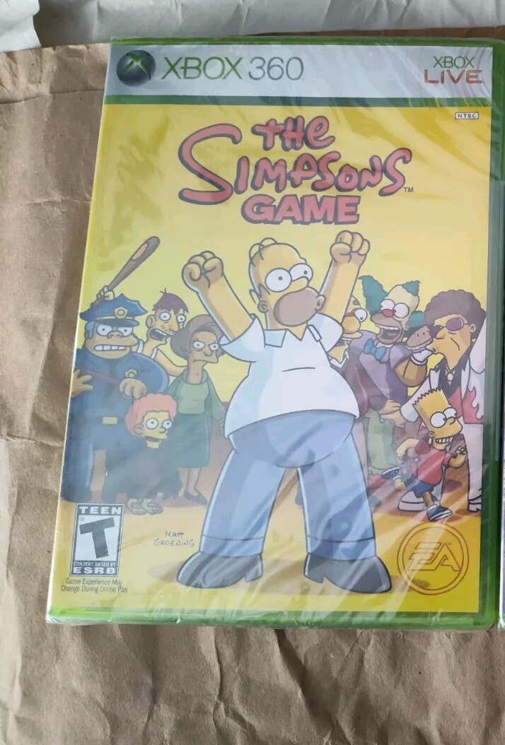 The Simpsons Game (Xbox 360, 2007) Brand New And