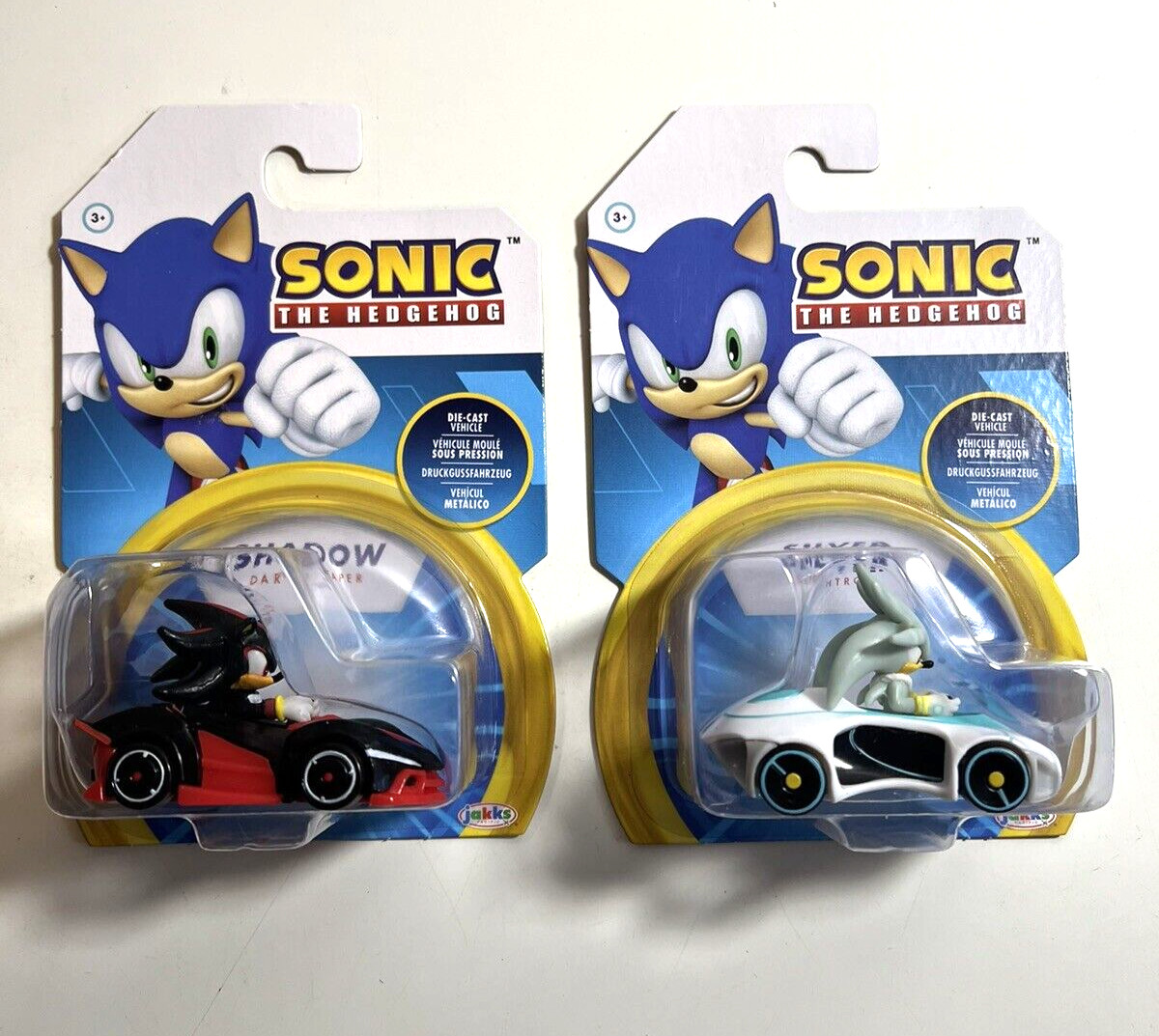 Jakks Pacific&sol;Sonic The Hedgehog Racing&colon; Shadow & Silver New&excl; Die Cast Car Lot