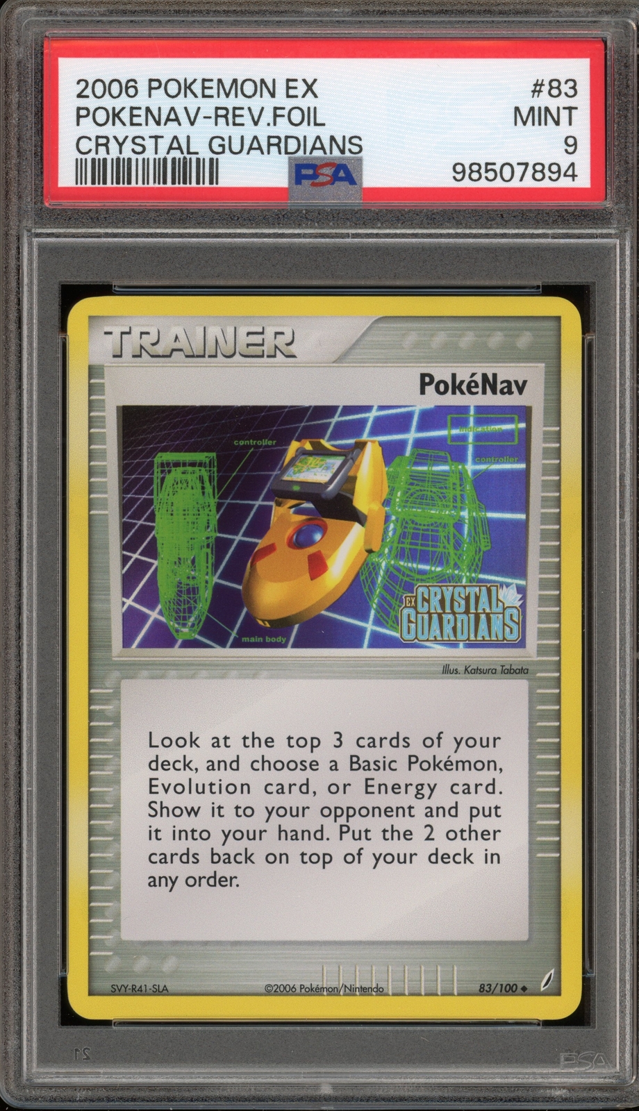 Pokemon PokeNav EX Crystal Guardians Reverse Holo #83 PSA 9 Mint