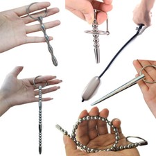 Stainless Steel/Silicone Male DeviceStretcher Plug Stretcher Sounds Stretcher