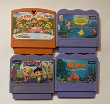 VTech V.Smile Learning Content System Video Game Cartridges Lot of 4 BX19
