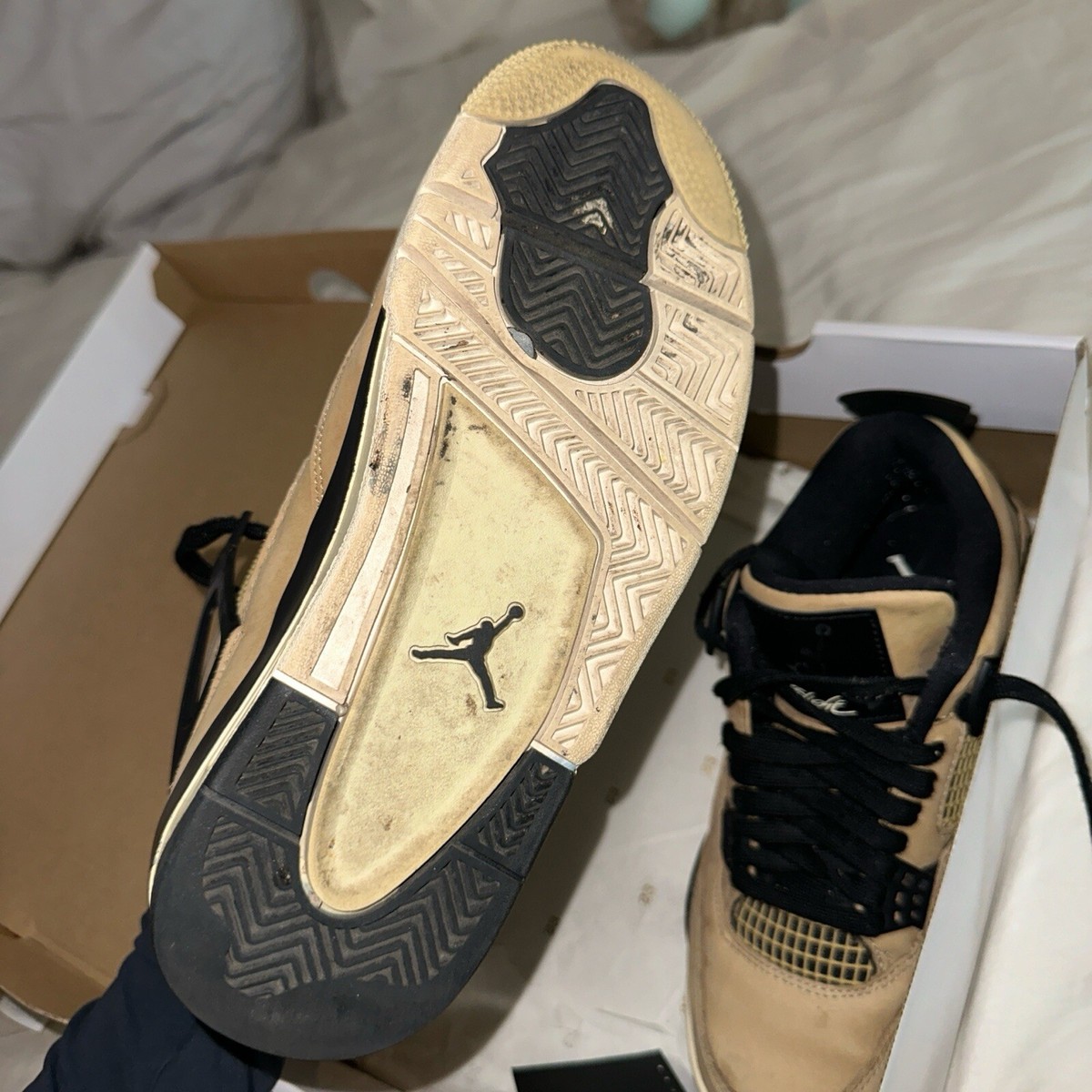 Size 6.5 - Air Jordan 4 Retro Mushroom W 193145615656| eBay