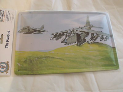 RAF Bomber Command - Harrier Jump Jet BLECHWANDPLAKETTE - Royal Air Force