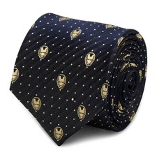 Marvel Iron Man Gray Dot Men's Tie