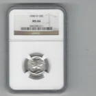 1945-D Mercury Dime 10C NGC MS66