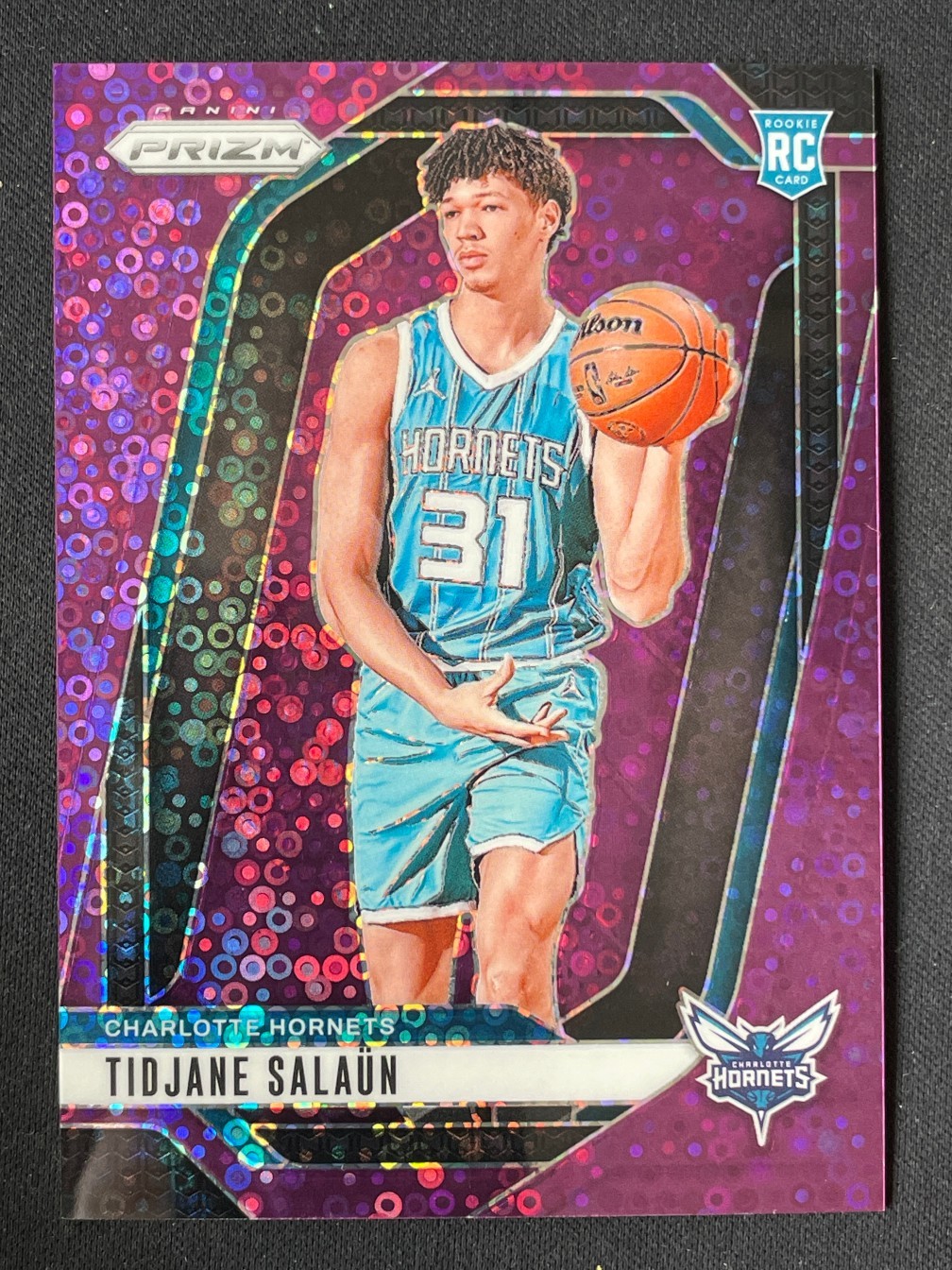 Tidjane Salaun 2024-25 Panini Prizm Fast Break Purple /75 #262