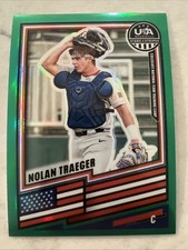 2026 Panini Stars & Stripes Prizm - Nolan Traeger #128 Green Prizm