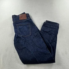 Unbranded Brand UB601 Jeans Mens 31 Indigo 14.5oz Selvedge Relaxed Tapered Raw