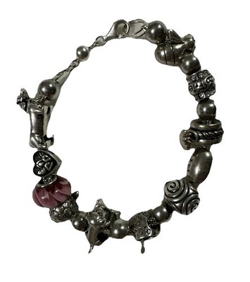 Pandora Clone Charm Armband 925 Sterling Silber 9 Charms Dackel IBB THAI