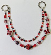Beaded Keychain, Phone Charm, Bag Charm, Purse Charm, Bag Clip 2