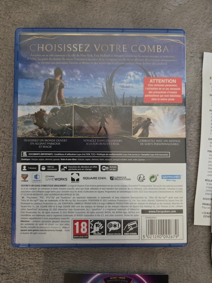 PS5 Forspoken. Playstation 5 Fr 🇨🇵 Tbe, photo 2 sur 2