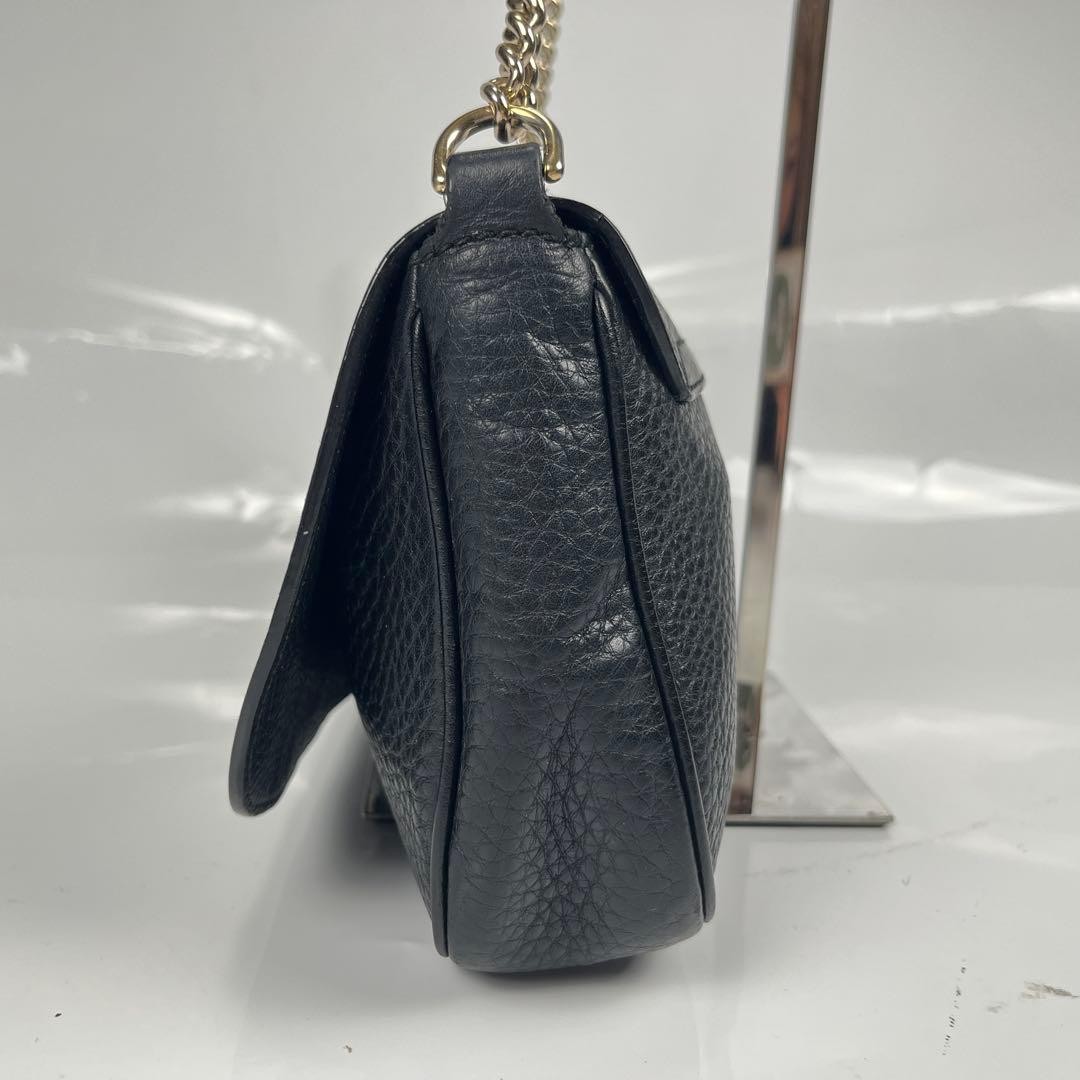 GUCCI Leather Interlocking Soho Chain Shoulder Ba… - image 17