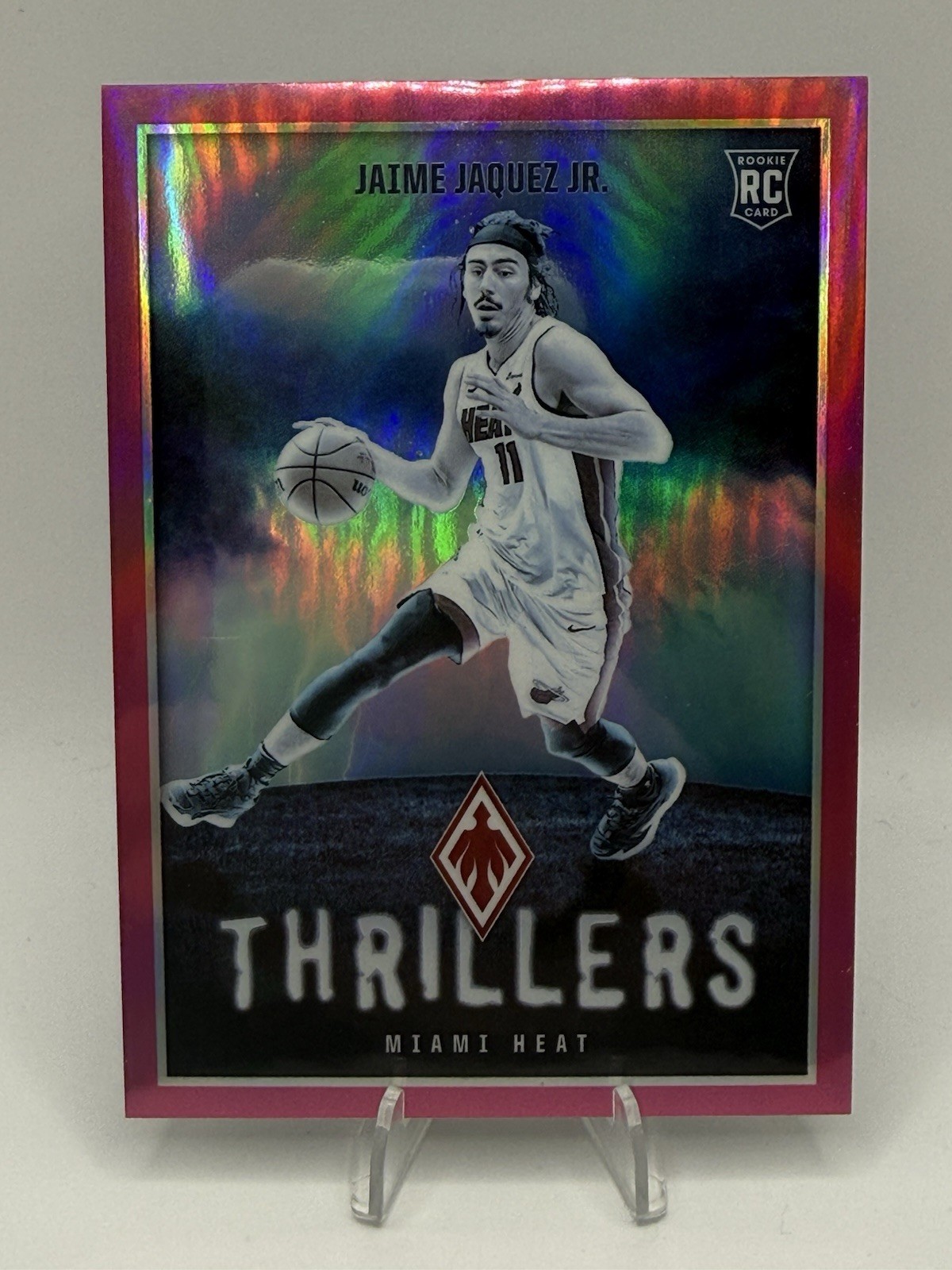 2023-24 Panini Phoenix - Jaime Jaquez Jr. Thrillers Pink /99 #12 Rookie Heat RC