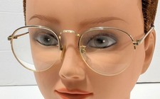 Polo Ralph Lauren Eyeglass Frame Classic VI Gold Metal Full Rim Round 49-19-140