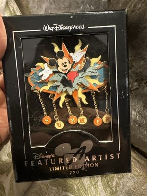 Disney Featured Artist Mickey Mouse Summertime Pin LE 750