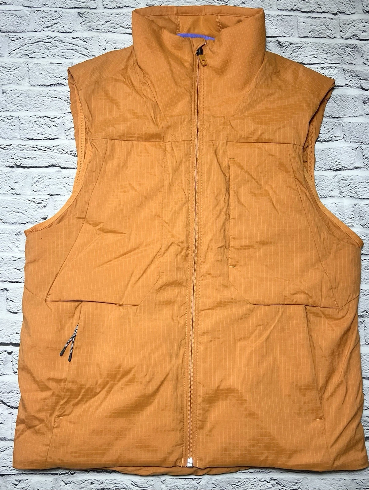Lululemon Insulated Hiking Vest Autumn Orange LM4AIES Men's Size XS