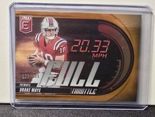 2025 Panini Donruss Elite - Full Throttle Drake Maye #24 Orange /199